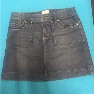 White House Black Market Jean mini skirt